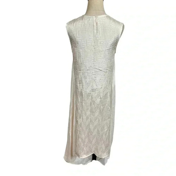 KOCH Kenyan Silk Cotton Tie Waist Mixed Media Maxi Dress Caftan - Picture 9 of 10